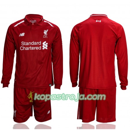 Billiga Fotbollströjor Liverpool Barn Hemma tröja 2018/19 Långärmad